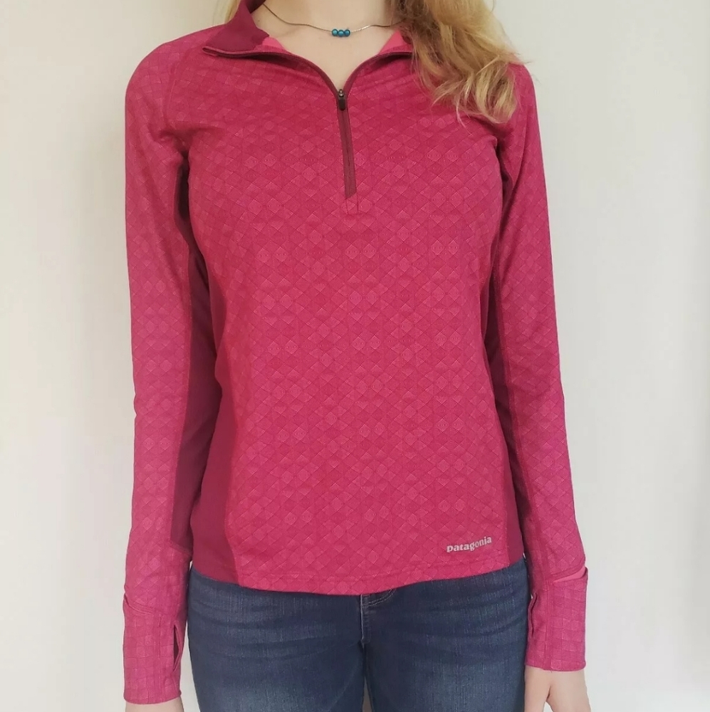 Patagonia Pink Long Sleeve Quarter Zip
